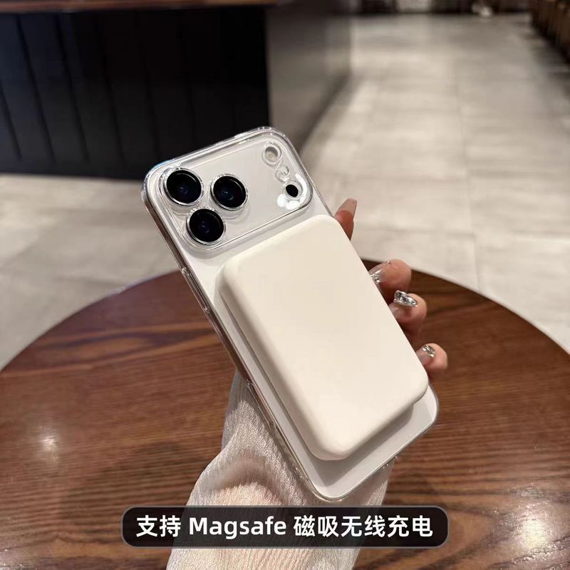 iPhone17PROMAX用ケース、高画質レンズフィルム付き、透明PC、マグネット式、Apple 16対応、耐衝撃、15対応、ハード|undefined