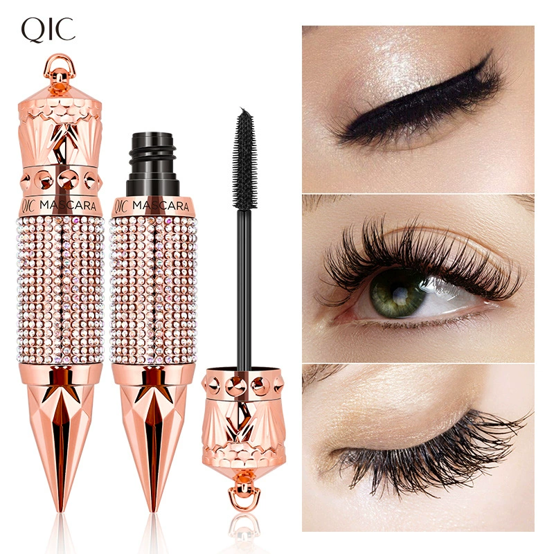 Макияж QIC Queen Scepter Diamond Mascara Черная водостойкая не испепеляющая тонкая Длинная толстая Завитая трансграничная косметика