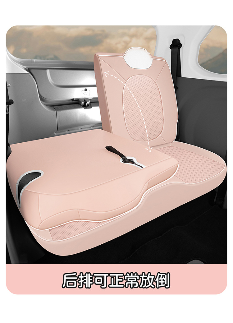 23-24 Pentium Pony Special Car Seat Cover All Seasons Universal Full Cushion Leather Perforated Seat Cover