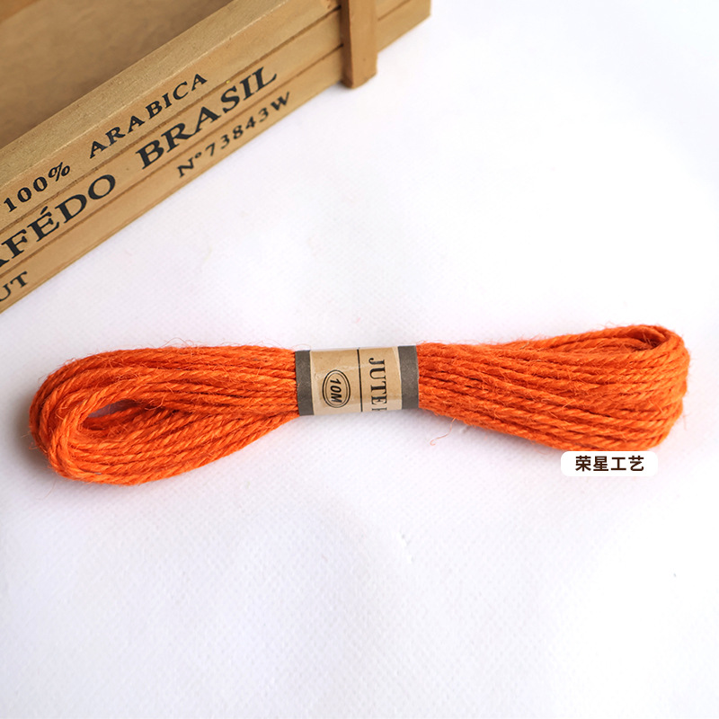 Cuerda de cáñamo de color 10 m foto pared cuerda especial DIY cuerda de cáñamo tejida a mano botella de vidrio vinculante cuerda decorativa