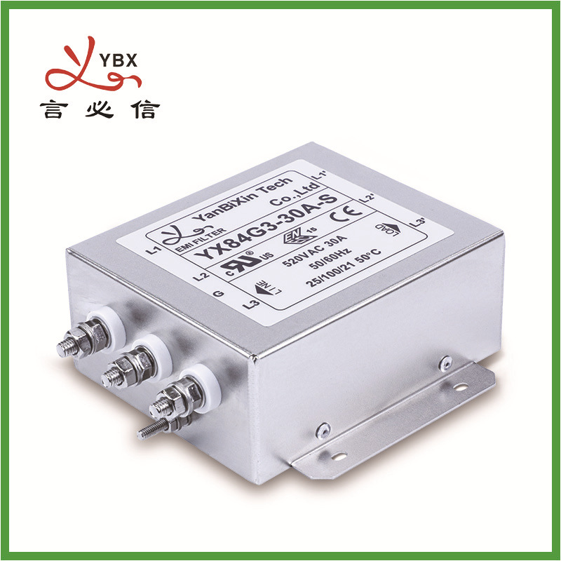 供应电源滤波器YX84变频器专用440/380V三相滤波器厂家直供言必信