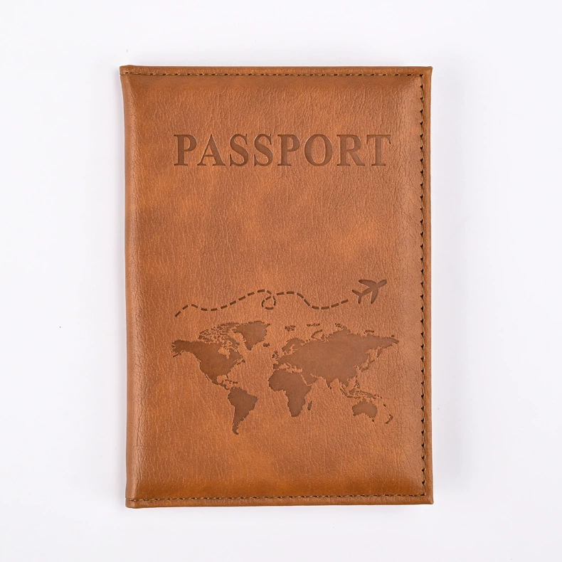 Passport case, polyurethane protective cover, compact 10.8×10.2×0.7 cm, multi-color options