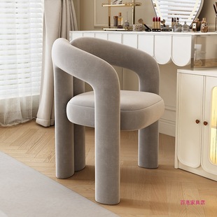 Makeup Chair Bedroom Stool Makeup Stool Fabric Dressing Stool Home Backrest Chair Cloakroom Chair Nail Salon Chair