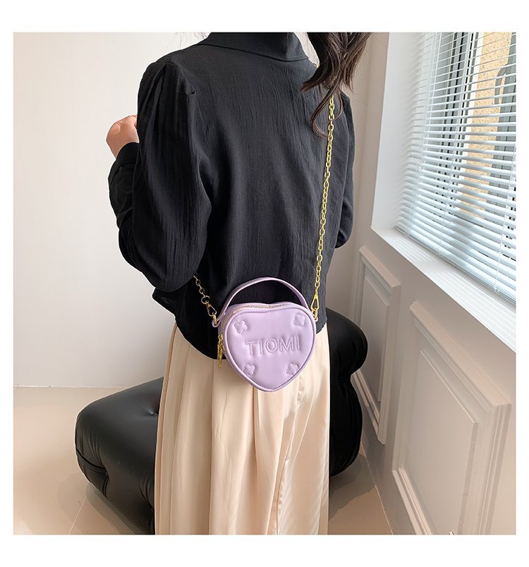 Shoulder Bag 2023 Niche Design Rhombic Chain Mini Love Messenger Bag Net Red Lipstick Bag_voghion.com