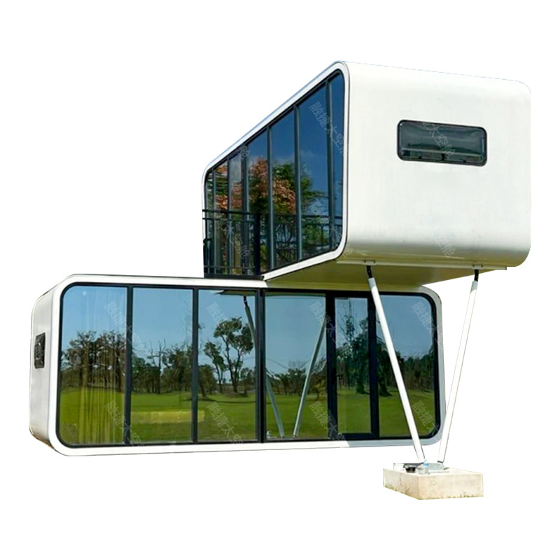 Casa Móvil Tipo Cápsula Espacial Rongjie, Casa de Huéspedes al Aire Libre, Tienda Contenedor, Almacén Apple, Fabricante de Casas de Estructura de Acero, Habitable