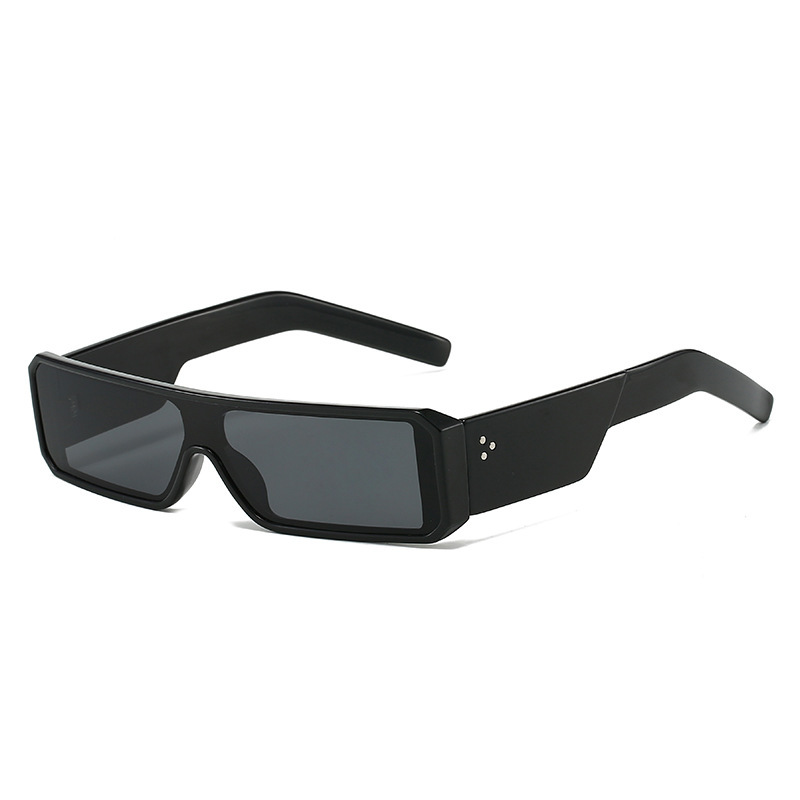 European And American Style Integrated Lens Small Frame Rectangle Vintage Fashion Eyewear Street_voghion.com
