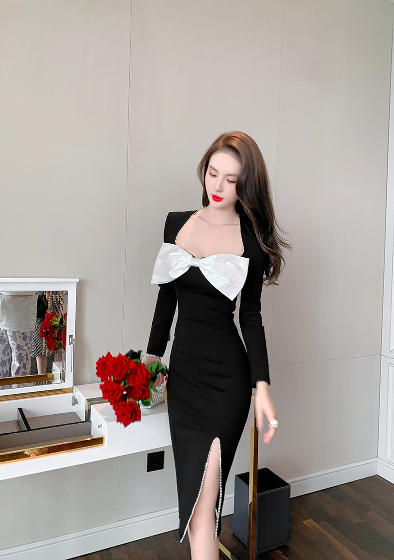 D0085 1120K VÁY ĐẦM LIỀN THÂN NỮ CHOTDNG THẮT NƠ BƯỚM GỢI CẢM SEXY TRỄ NGỰC THỜI TRANG NỮ G04 SẢN PHẨM MỚI