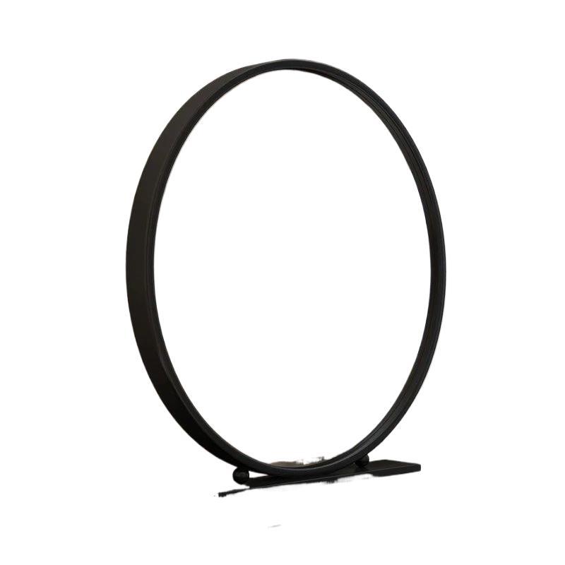 Espejo de maquillaje de lujo ligero de escritorio de escritorio dormitorio de alta calidad redonda simple espejo de alta definición