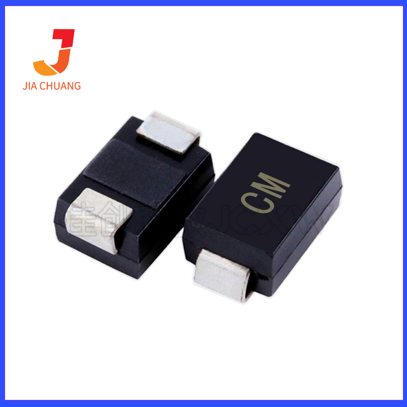 国产替代 大芯片 SMBJ33CA 中性丝印:CM 600W DO-214AA 双向TVS管