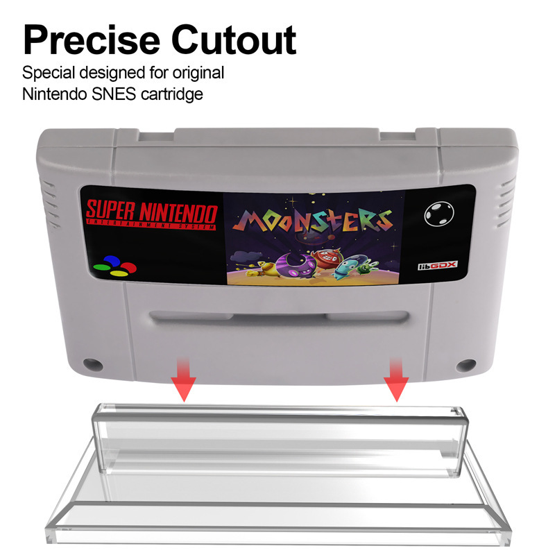 ニンテンドーSNESゲームカード展示ベースSFC日版ゲームカード展示棚アクリル透明スタンド|undefined