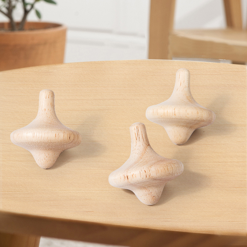 Maquillaje de madera hecho a mano, botón de bebé, meditación para niños, artefacto de descompresión al por mayor