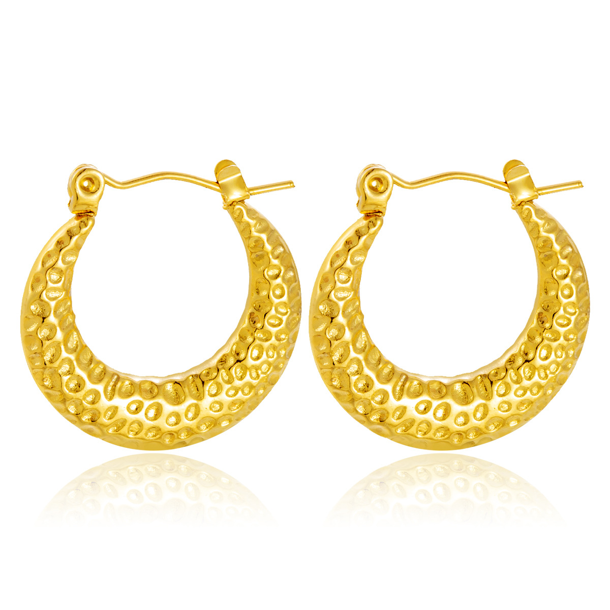 Pendientes de textura de sentido de diseño de moda europea y americana, temperamento, elementos de estrella de todo fósforo, acero de titanio, no se desvanece, fábrica al por mayor