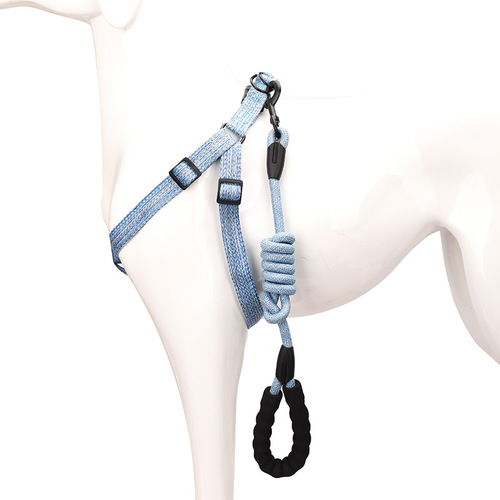 Dog Harness Leash for Medium to Large Dogs, Wholesale New Dog Harness Back and Chest Leash, Korean Style Leash for Outgoing Walks