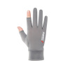 Silk men's gloves, fingerless