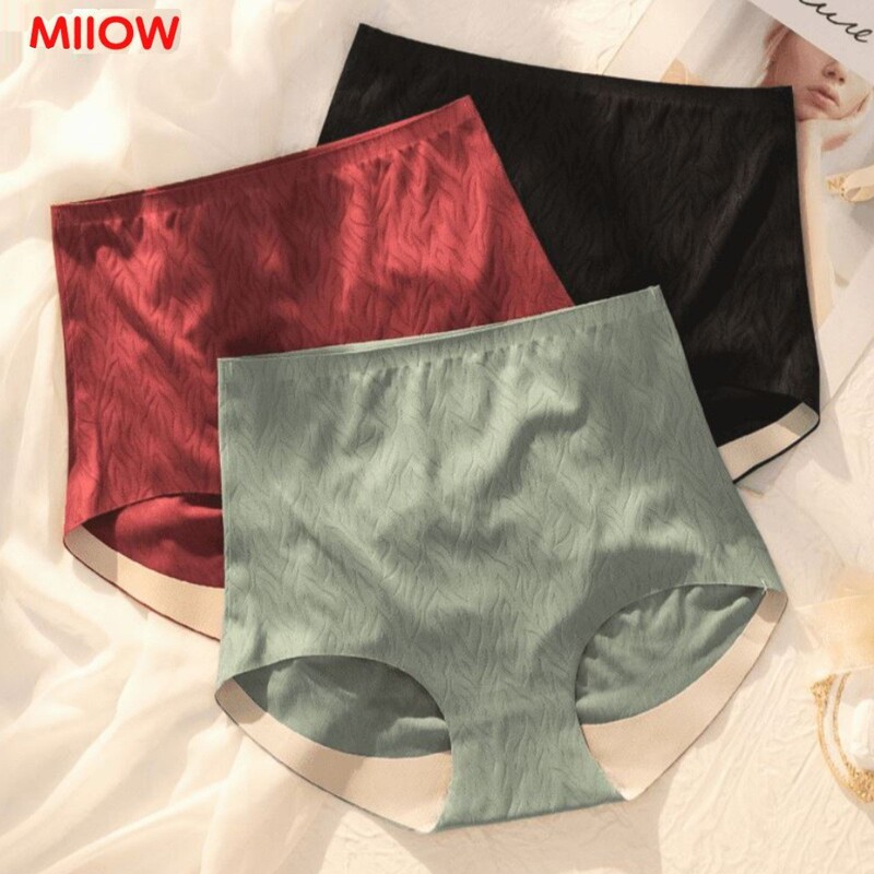 Catman Premium Women's Seamless High-Waist Peach Butt Plus Size Skin-Friendly Underwear for Women 75-85kg