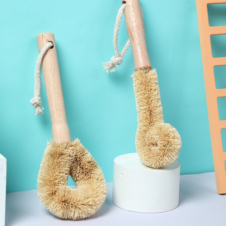 KOMEKI.108AAA. Natural Brown Hair Pot Brush Kitchenware Bowl Cup Wooden Handle Cleaning Brush zakka Style KOMEKI.108AAA. Natural Brown Hair Pot Brush Kitchenware Bowl Cup Wooden Handle Cleaning Brush zakka Style
