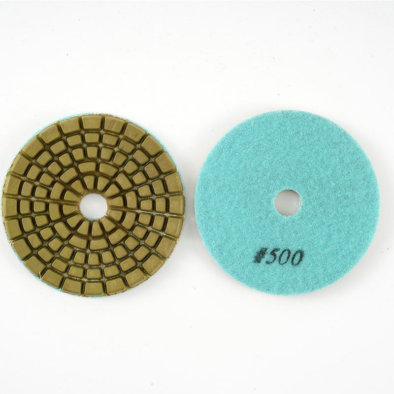 Disco de Pulido Seco y Húmedo de 4 Pulgadas 6 mm de Resina y Diamante para Mármol y Hormigón