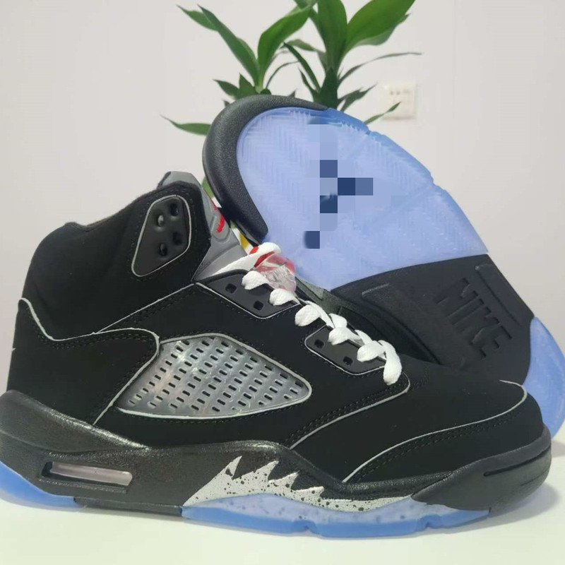 Putian Shoe Factory Original Aj5 Cross-Border New Black Silver Easter Wheat Rukawa Maple Gray Wolf Joe 5 Men's and Women's Basketball Shoes