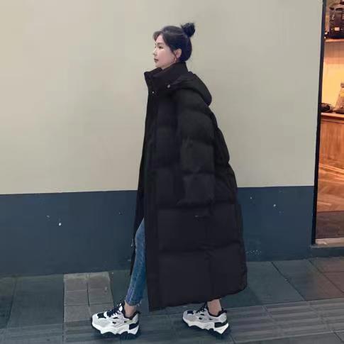 羽绒棉服女长款过膝2025新款oversize棉袄冬季宽松面包服加厚棉衣|undefined