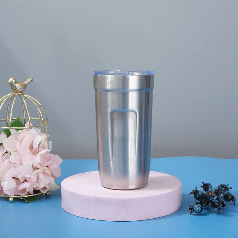 Comercio exterior nuevo acero inoxidable de doble capa taza de plástico aislante de calor portable taza de café taza de automóvil fábrica de taza de automóvil directamente al aire libre