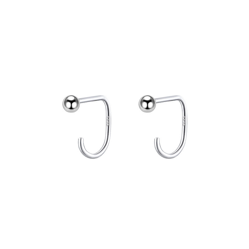 Sunrise Geometric Bead Hook Earrings For Women, Simple And Unique Minimalist Style, Niche Earrings, New Trendy_voghion.com