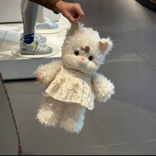 可爱跑跑小猫咪网红萌毛绒玩具玩偶儿童礼物娃娃女生包包挂件批发