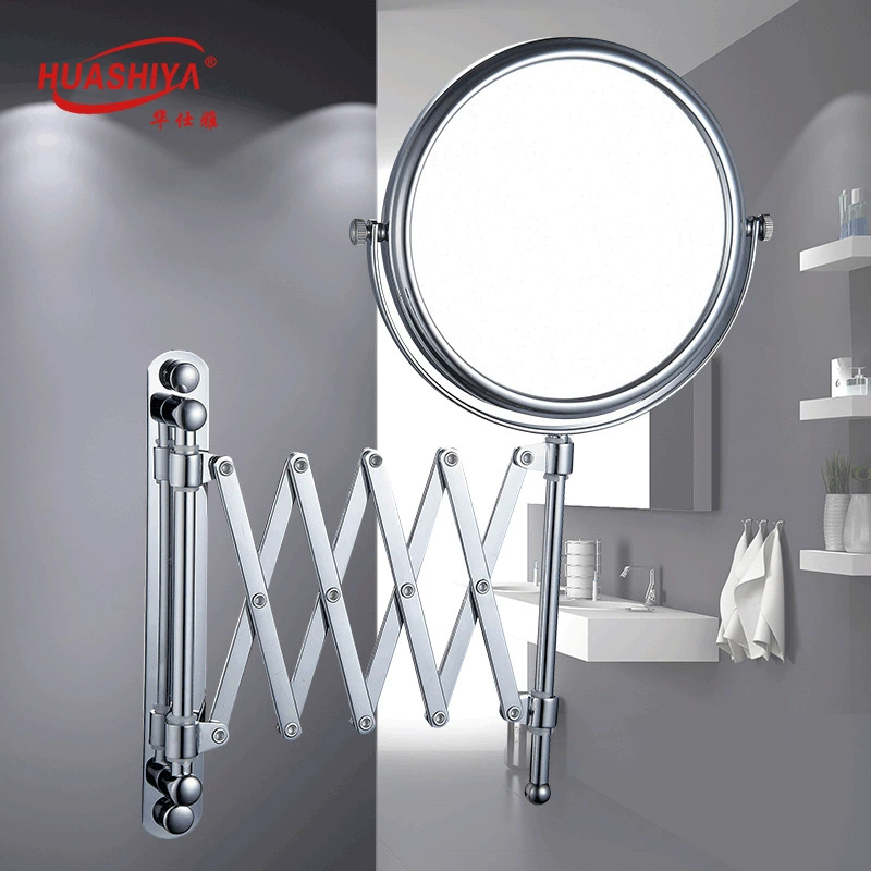 Бытовое выдвижное зеркало для макияжа из нержавеющей стали для девочек HD зеркало для макияжа настенное зеркало красоты