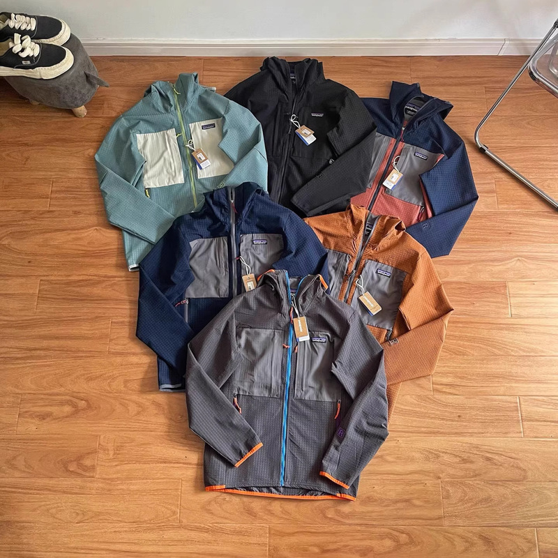 Pata R2 TechFace Hoody Autumn Thin Outdoor Color-Block Hooded Jacket Sports Zipper Coat