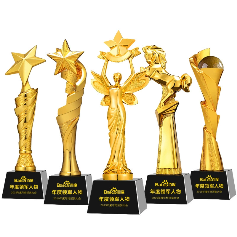 Кристаллический trophy гравированная металлическая деревянная поделка производитель Creative Pentagon Thumb Tmoet Подстанция оптовая продажа
