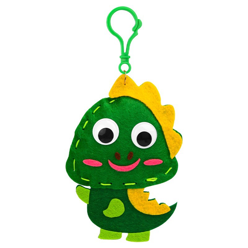 Creativo hecho a mano de dibujos animados animal colgante material de fabricación de bricolaje regalo de jardín de infantes juguetes no tejidos para niños al por mayor