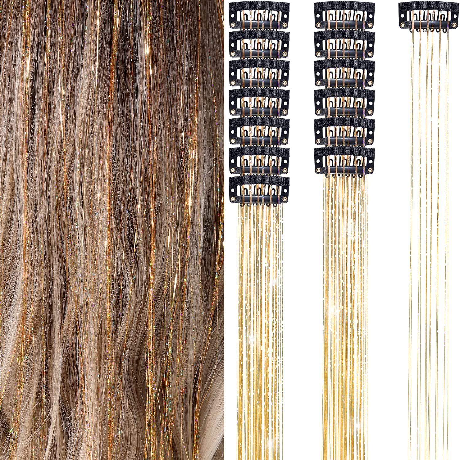 Women's Elegant Sweet Casual Domestic Silk Long Straight Hair Hair Tinsel display picture 6