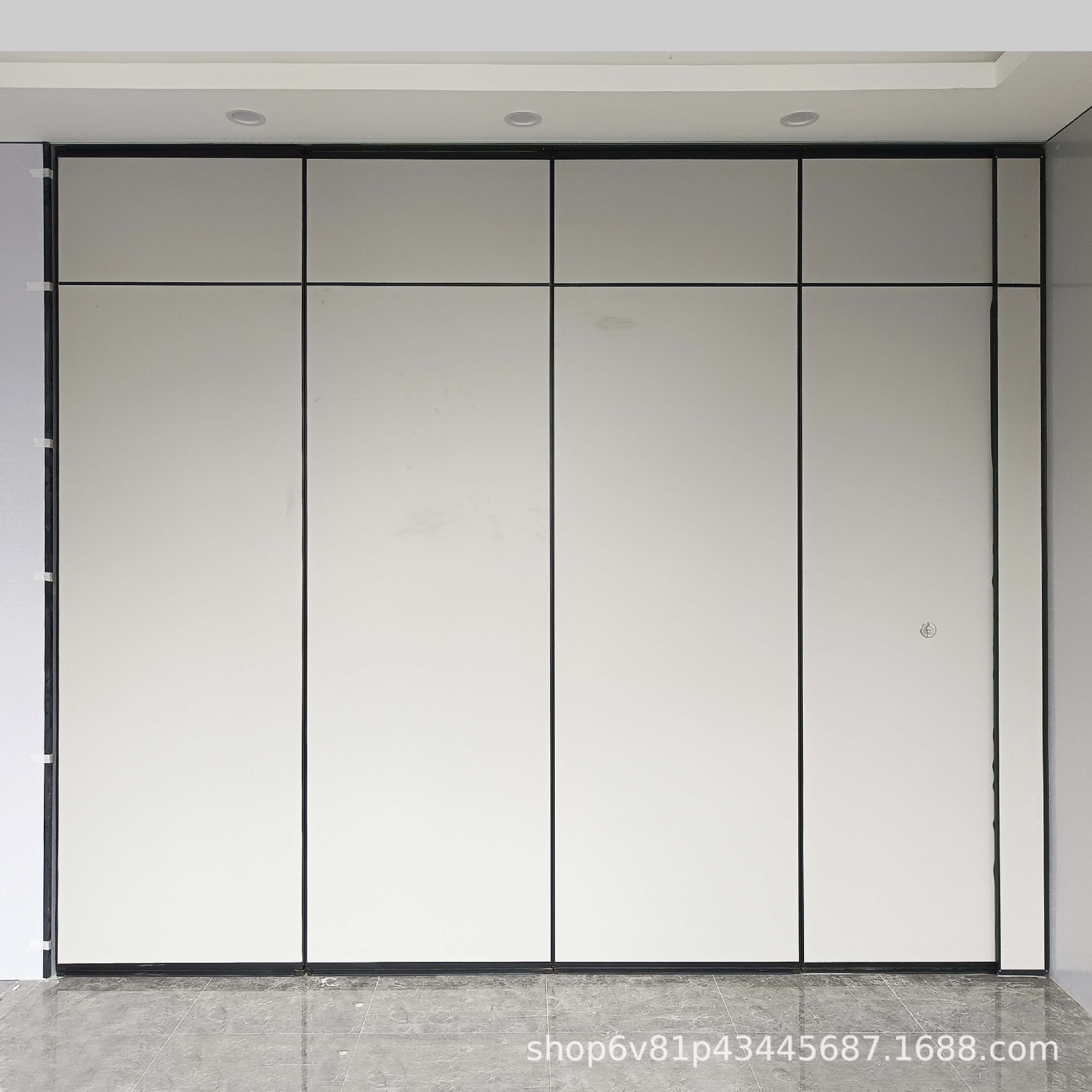 2025新款宴会厅超高型移动隔断屏风酒店活动推拉门会议室隔音折叠