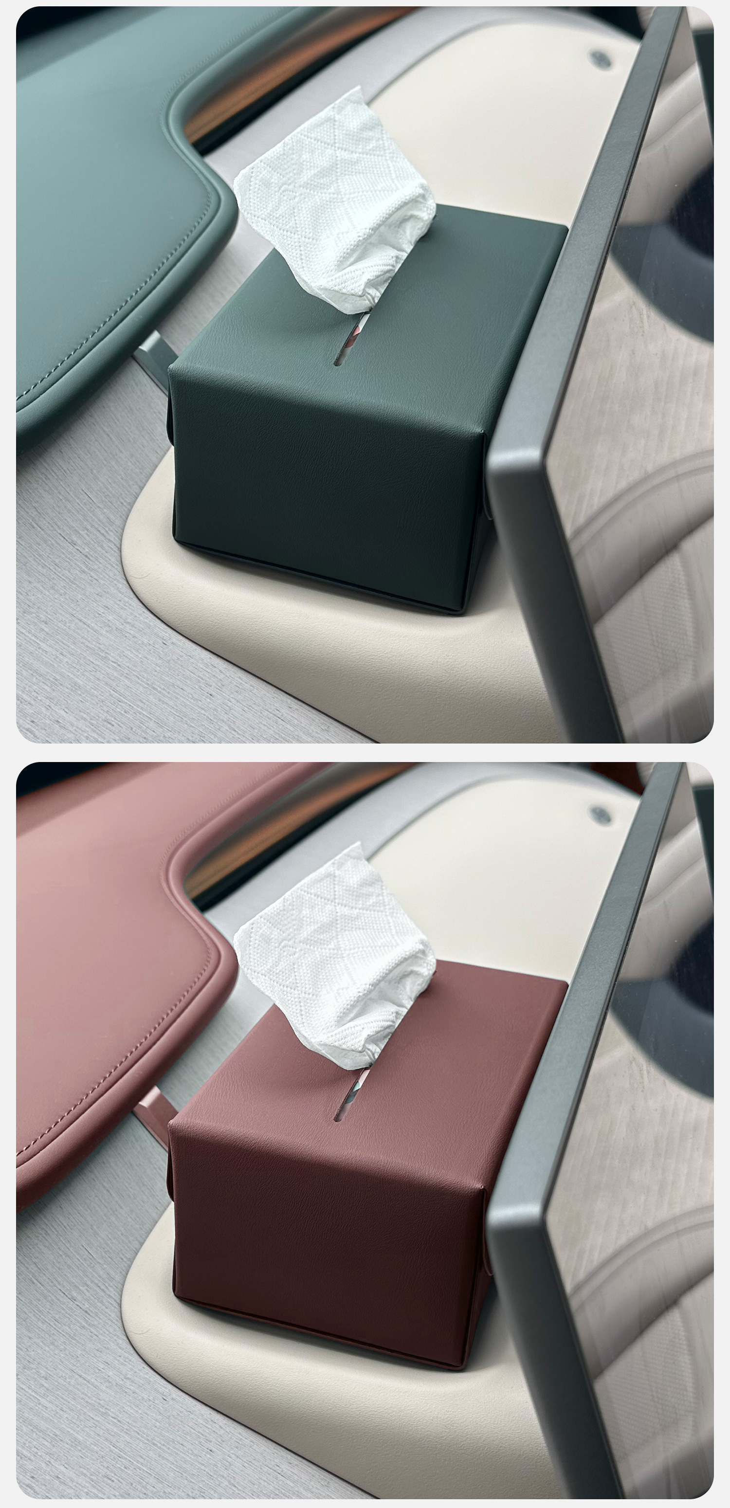 Suitable for Xiaomi Yu7 Magnetic Car Tissue Box Mall Same Style Tissue Bag Storage Box Car Interior Decoration Supplies