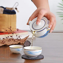 骨质瓷杯旅行茶杯套装小包装方便携带复古国风创意礼品功夫茶杯