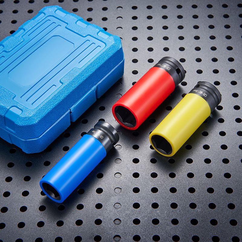 Desmontaje de neumáticos manga protección cabeza 17/19/21/22 pistola aire alargado llave eléctrica reparación herramienta traje 1/2