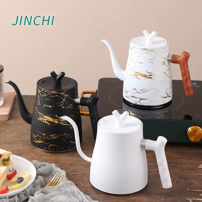 煮水壶 跨境专供不锈钢水壶批发手冲咖啡壶冲茶壶泡茶壶 烧水壶