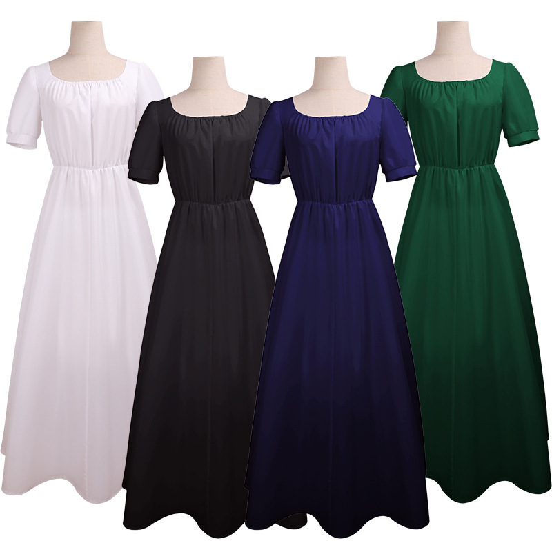 Regent prom women's dress high waist tea robe gown medieval evening dress cospaly stage performance clothing