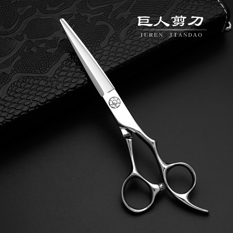 6.0寸深冷VG-10钢平剪 结构剪 美发剪刀理发剪刀批发  制定logo