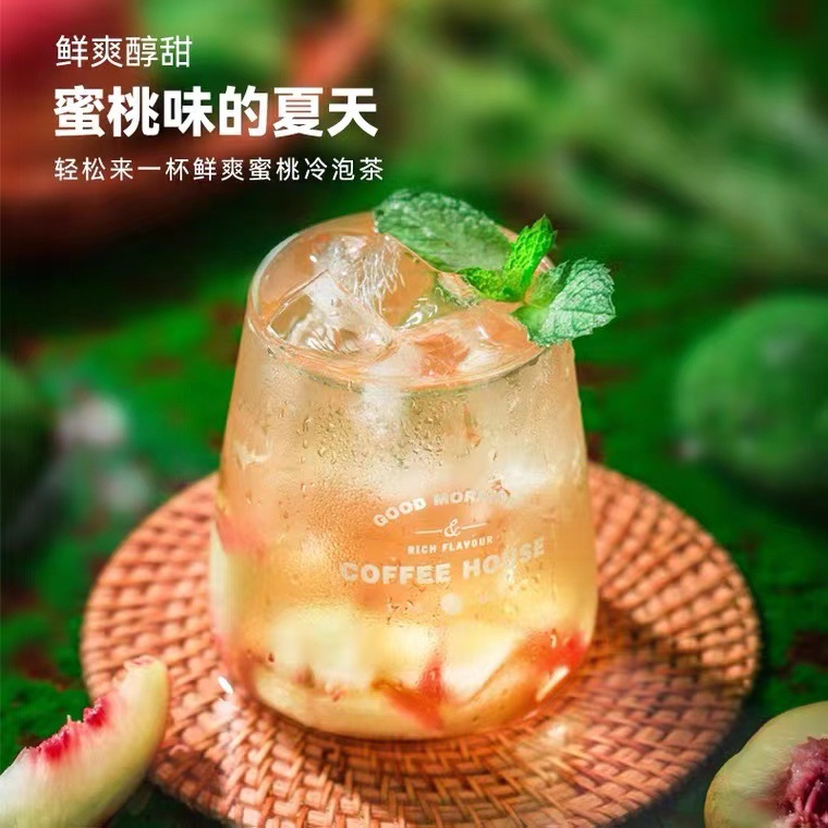 Peach Oolong Tea Bag Fruit White Peach Oolong Tea Peach Tea Flower Fruit Tea Distribution and Agency Provide Original Image