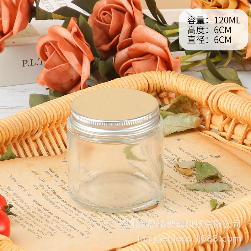 スポット卸売透明キャンドルカップカラフルなキャンドルホルダー空のカップアロマキャンドル容器カップガラス瓶ハイエンド包装|undefined