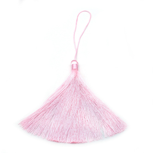 13CM closed polyester ice silk tassel tassel Chinese fan pendant bookmark Hanfu hanging tassel accessories jewelry