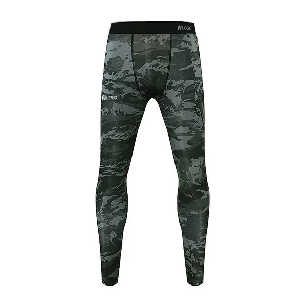 Brand in stock Tight Base Training Pants Men's Autumn Camouflage Fitness Running Basketball Cycling Sports Stretch Pants