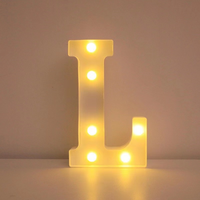 26 lámparas de letras INS viento digital modelado luz de atmósfera propuesta de boda fiesta de cumpleaños decoración de luces