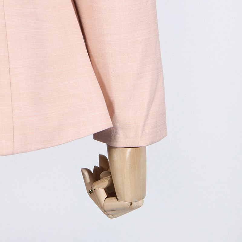 GraceChic Modischer Freizeitanzug für Damen 2025: Neuer Blazer mit V-Ausschnitt, langen Ärmeln und Bindeband + hochtaillierte, gerade geschnittene Hose mit weitem Bein._voghion.com