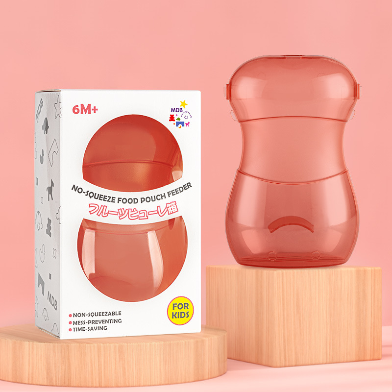 Puré anti-squeeze caja de alimentación-Rojo