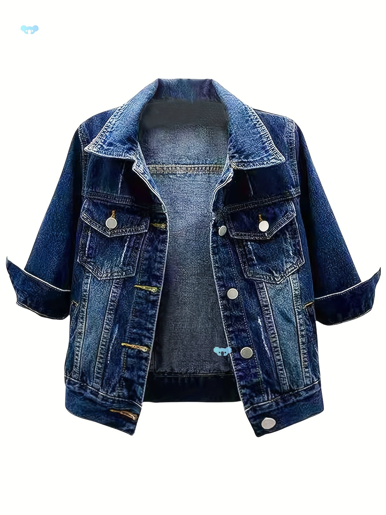 Женские короткие джинсы с рукавами 3/4, эластичные, облегающие, короткие, джинсовые