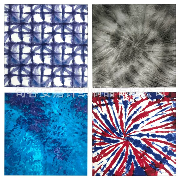 Cotton tie-dyed BANDANNA impression pattern square scarf Leisure outdoor riding headscarf hip hop hip hop hip hop dress up headscarf