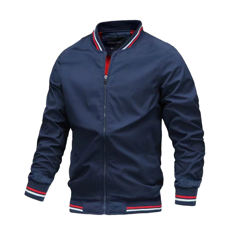 Jacket Trendy Men's Spring and Autumn New European and American Casual Jacket Fashion Trendy Outerwear Men's Top Thin Wholesale Jacket