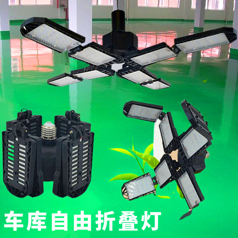 Luz LED plegable para garaje y taller