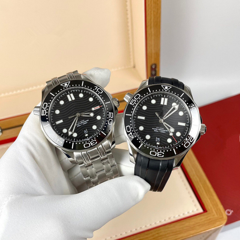 Popular Men's Watch - Oujia Classic Seamaster 300m Fully Automatic Stainless Steel Mechanical Luminous Ceramic Bezel Business Dropshipping